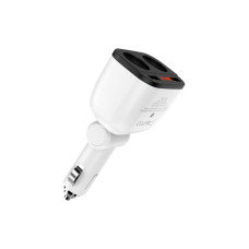 Зарядний пристрій HOCO HOCO Z28 Power ocean 2xUSB + display White (6957531091967)