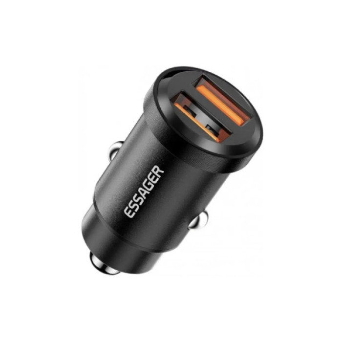 Зарядний пристрій Essager 2xUSB 30W black (ECC2A-TL01)