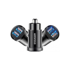 Зарядний пристрій Essager 2xUSB 30W black (ECC2A-TL01)