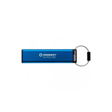 USB флеш накопичувач Kingston 128GB IronKey Keypad 200 Type-C Encrypted Blue USB 3.2 (IKKP200C/128GB)