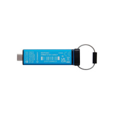 USB флеш накопичувач Kingston 128GB IronKey Keypad 200 Type-C Encrypted Blue USB 3.2 (IKKP200C/128GB)