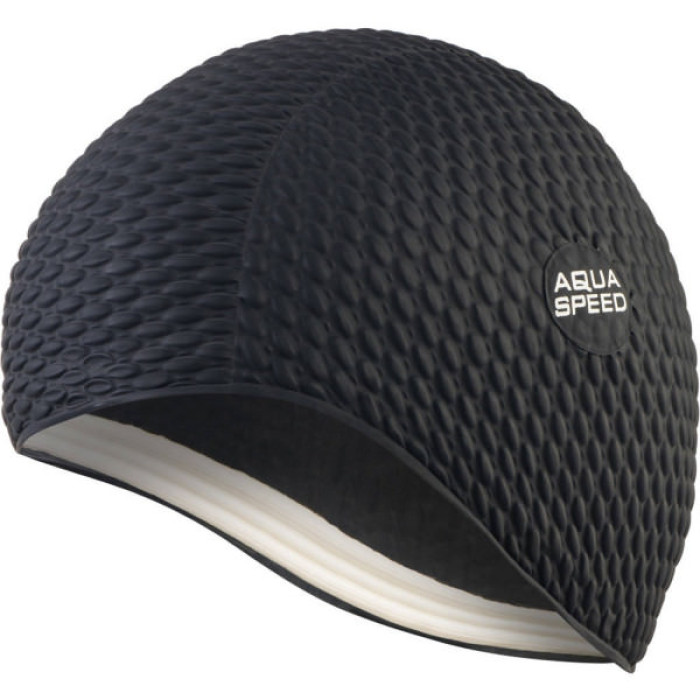 Шапка для плавання Aqua Speed Bombastic Junior 9881 чорний Діт OSFM (5908217698810)