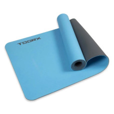 Килимок для йоги Toorx Professional TPE 183 х 60 х 0,6 см Azzurro/Antracite (MAT-183) (931141)