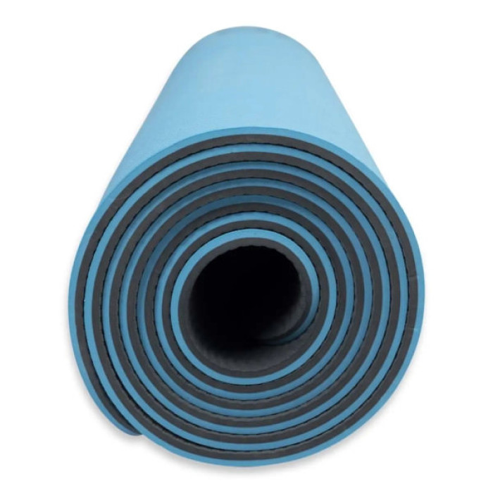 Килимок для йоги Toorx Professional TPE 183 х 60 х 0,6 см Azzurro/Antracite (MAT-183) (931141)