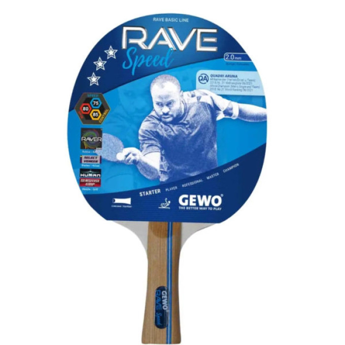 Ракетка для настільного тенісу Gewo Rave Speed FL (860100001) (931043)