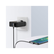 Дата кабель USB 2.0 AM to USB-C 2.0m 3A 90° corner US176 black Ugreen (20857)