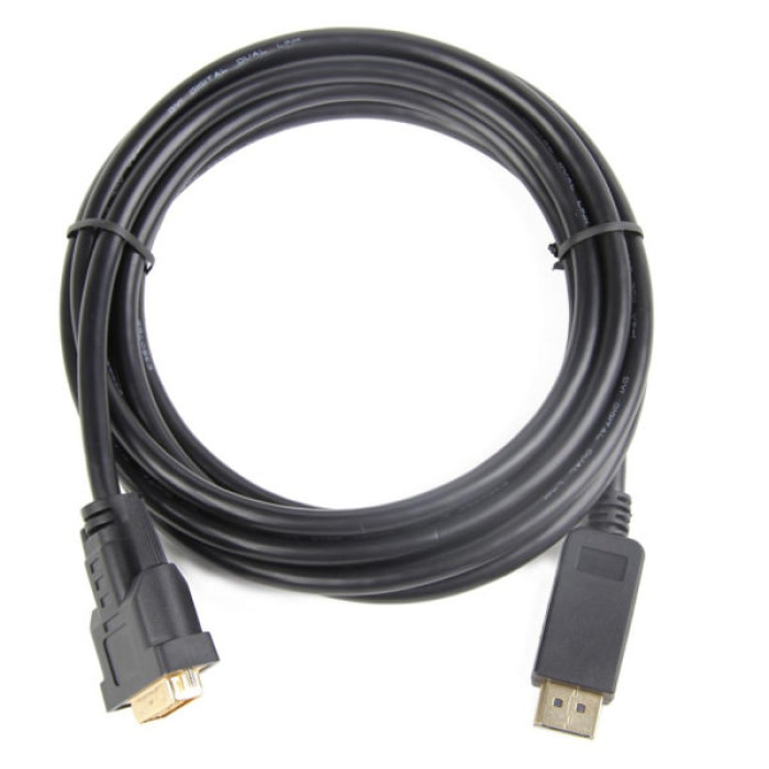 Кабель мультимедійний DisplayPort M to DVI M 1.0m 24+1pin Cablexpert (CC-DPM-DVIM-1M)