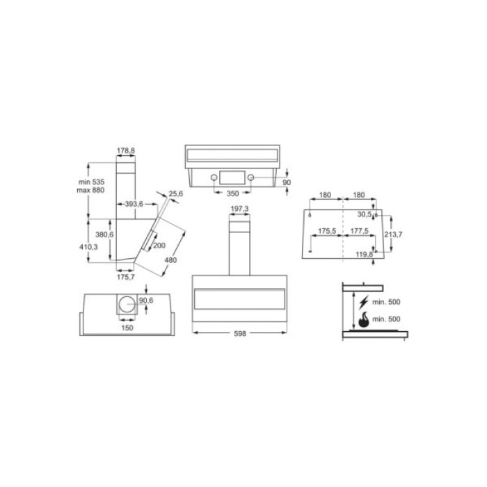 Витяжка кухонна Electrolux LFV316W