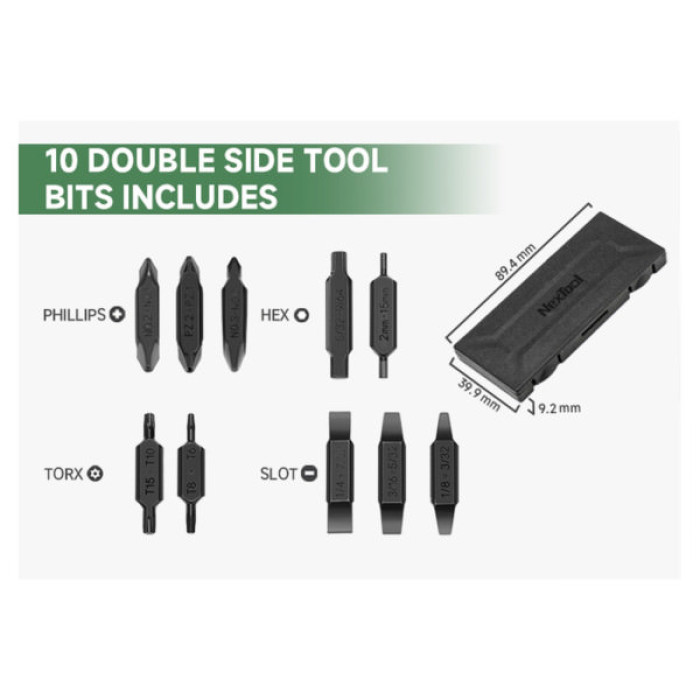 Набір біт для мультитула NexTool Flagship Captain та Pocket tool (NE20296)