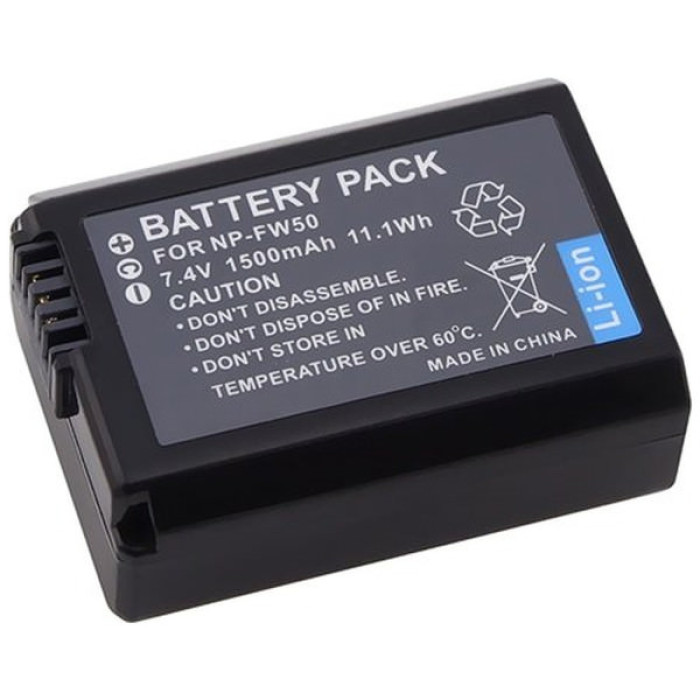Акумулятор до фото/відео PowerPlant Sony NP-FW50 (DV00DV1280)