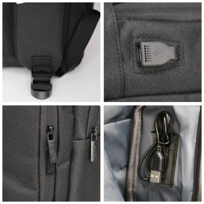 Рюкзак туристичний NikiBo Sleek 15л чорний (30010805-01)