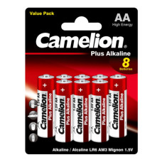 Батарейка Camelion AA LR6 Plus Alkaline * (5+3) (LR6-BP5+3)