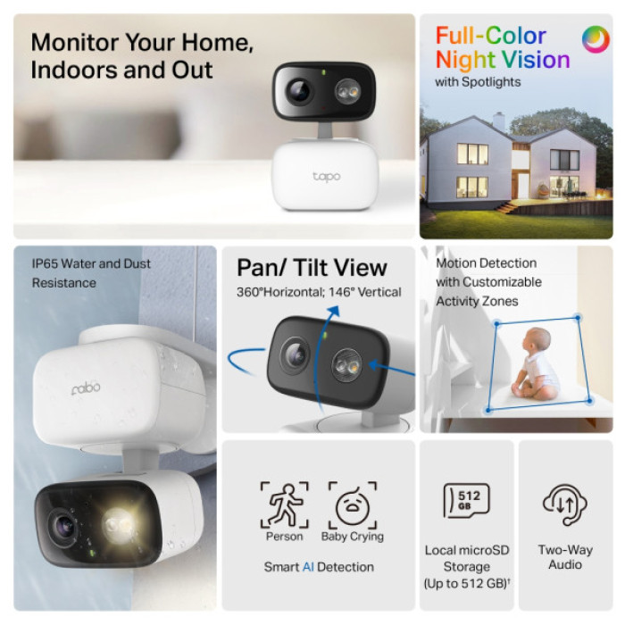 Камера відеоспостереження TP-Link TAPO-C206