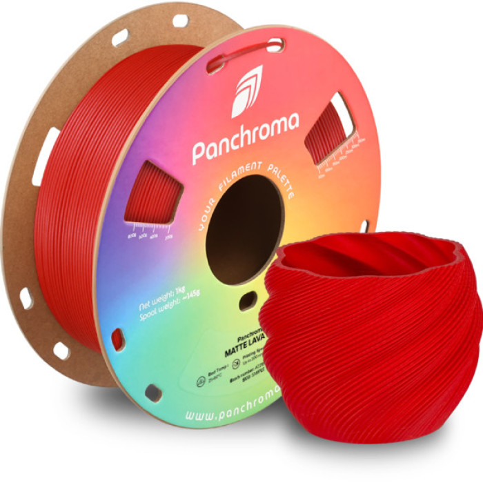 Пластик для 3D-принтера Polymaker PLA PANCHROMA MATTE 1,75mm 1kg LAVA RED (CA04021)