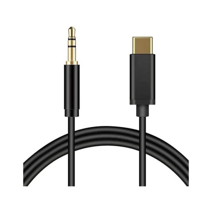 Кабель мультимедійний USB-C to 3.5mm M 1.0m black XoKo (AUX-002-BK)