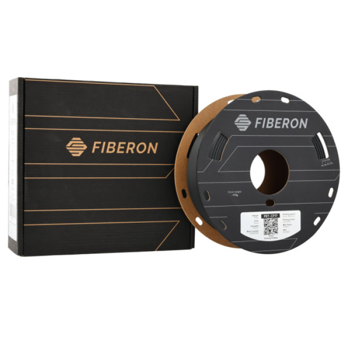 Пластик для 3D-принтера Polymaker Fiberon PET-CF17 1,75mm 0,5kg BLACK (FL01001)