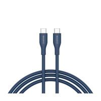 Дата кабель USB-C to USB-C 1.0m CC60SC10 60W Silicon Dark blue Canyon (CNS-CC60SC10DB)