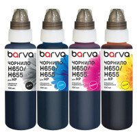 Чорнило Barva HP 122/178/650/655 4x100 мл, special, pigmented BK+C/M/Y (H655-100-MP)
