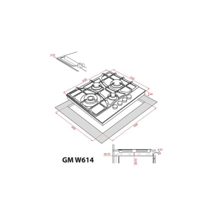 Варочна поверхня Weilor GM W 614 SS