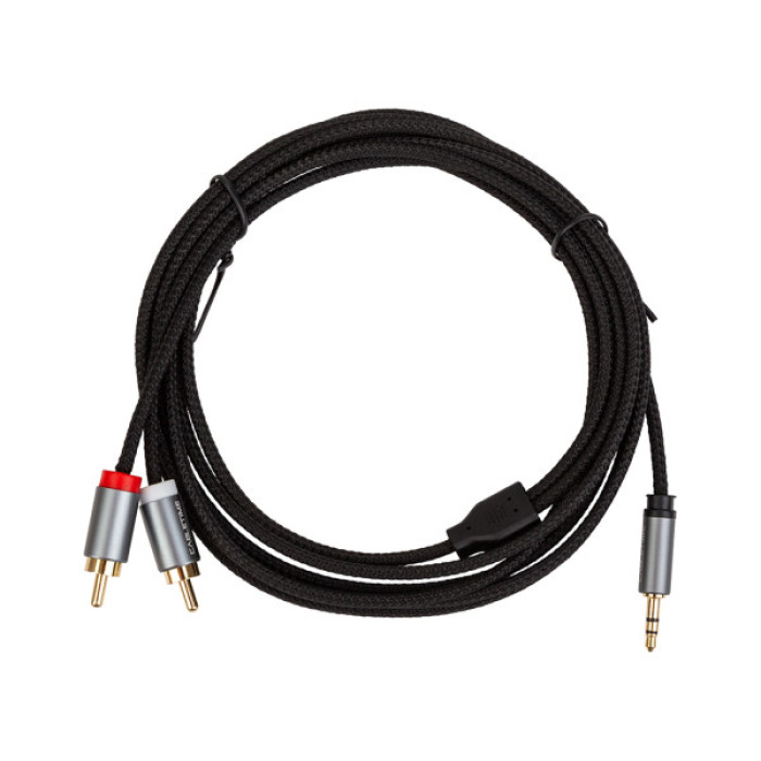 Кабель мультимедійний 3.5mm M to 2xRCA M 3.0m Cabletime (CA914067)