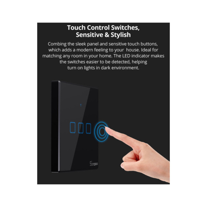 Перемикач Sonoff T3EU2C-TX