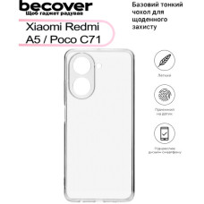 Чохол до мобільного телефона BeCover Xiaomi Redmi A5 / Poco C71 Transparancy (713487)