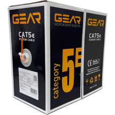 Кабель мережевий GEAR UTP 305м, cat.5e, CCA, 4*2*0,51, LSZH, indoor (GEC-UTPLCCA051305)