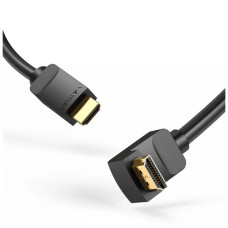 Кабель мультимедійний HDMI M to HDMI M 3.0m 4K60Hz 90° corner black Vention (AAQBI)
