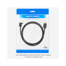 Кабель мультимедійний HDMI M to HDMI M 3.0m 4K60Hz 90° corner black Vention (AAQBI)