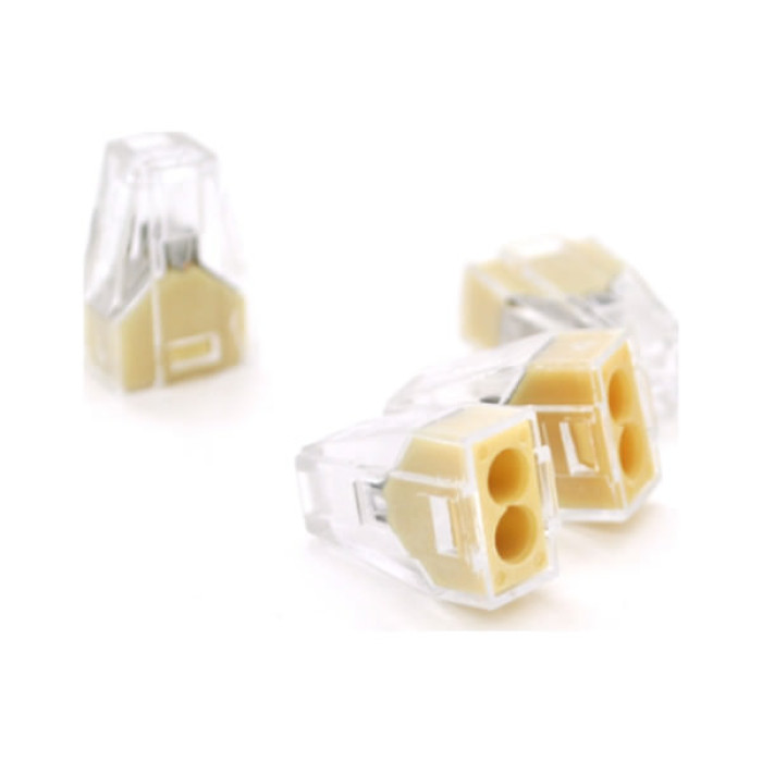 З'єднувач кабелю 2-pin аналог WAGO K773-102, 50штпак Voltronic (K773-102/50)