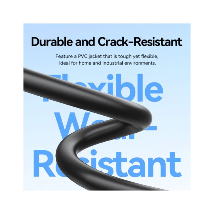 Патч-корд 3м, UTP cat 6 RJ-45 black Vention (IBEBI)