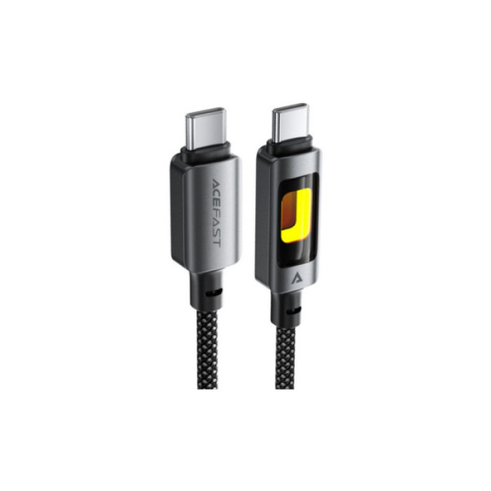 Дата кабель USB-C to USB-C 1.2m 60W black Acefast (6974316284666)
