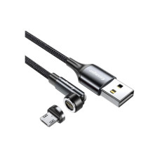 Дата кабель USB 2.0 AM to Micro 5P 1.0m magnetic black Essager (EXCCXM-WC0G)