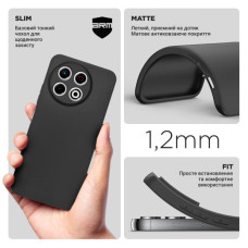 Чохол до мобільного телефона Armorstandart Matte Slim Fit Tecno Spark 30 Pro 4G (KL7) Camera cover Black (ARM83317)