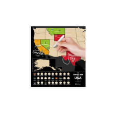 Скретч карта 1DEA.me Travel Map USA Black (13028)