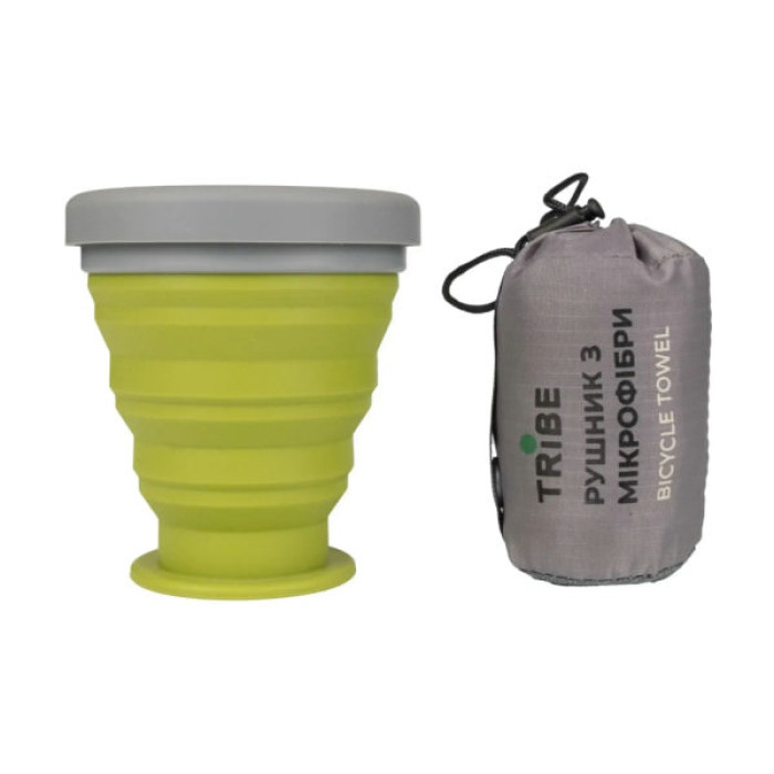 Туристичний рушник Tribe Bicycle Towel 40х80 S Olive (T-LC-0005-S-olive)