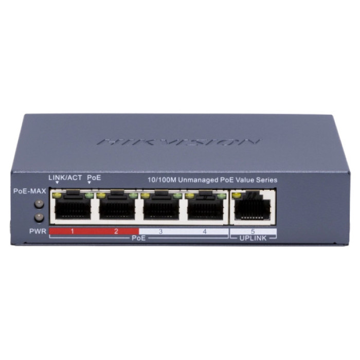 Комутатор мережевий Hikvision DS-3E0105P-E/M(C)