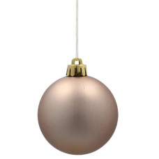 Ялинкова іграшка Chomik пластикові кульки 8 шт, 6 см, шампань (5900779893979_2)