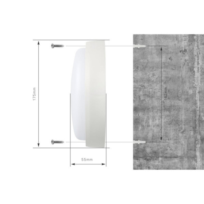 Світильник Delux WC-1 17 Вт 5000K IP54 (90021162)