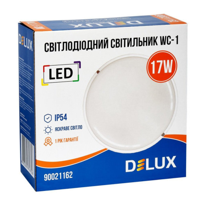 Світильник Delux WC-1 17 Вт 5000K IP54 (90021162)