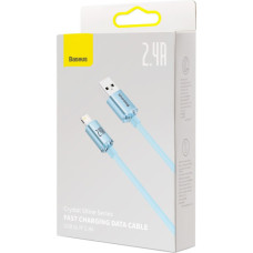 Дата кабель USB 2.0 AM to Lightning 2.0m 2.4A sky blue Baseus (CAJY001203)