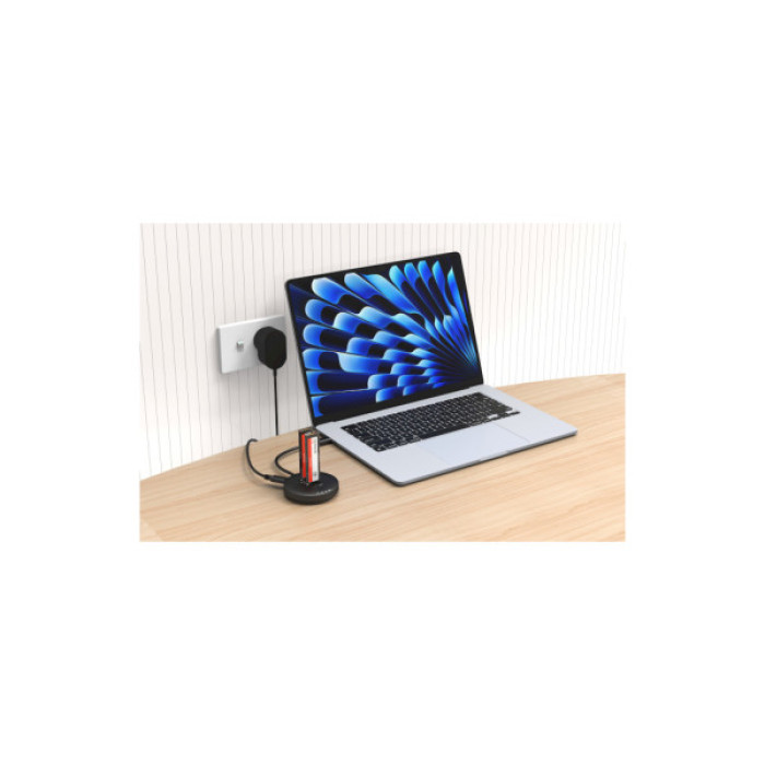 Док-станція для накопичувачів Maiwo 2*NVMe M.2 SSD to USB3.2 Gen2 USB-C 10Gbps (K3026P2 grey)