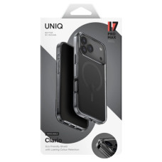 Чохол до мобільного телефона Uniq Clario iPhone 17 Pro Max Magclick Charging Black (8886463694831)