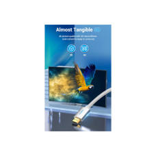 Кабель мультимедійний HDMI M to HDMI M 15.0m V2.0 4K silver Vention (AABIN)