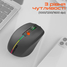 Мишка Meetion BTM002 Wireless/Bluetooth Black (MT-BTM002-A)
