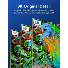 Кабель мультимедійний HDMI M to HDMI M 1.0m 8K cotton braided blue Vention (ALGLF)