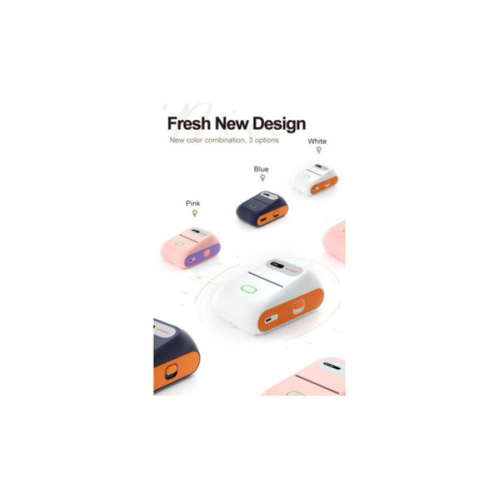 Принтер етикеток UKRMARK DP26BL bluetooth, USB, синій (900884)