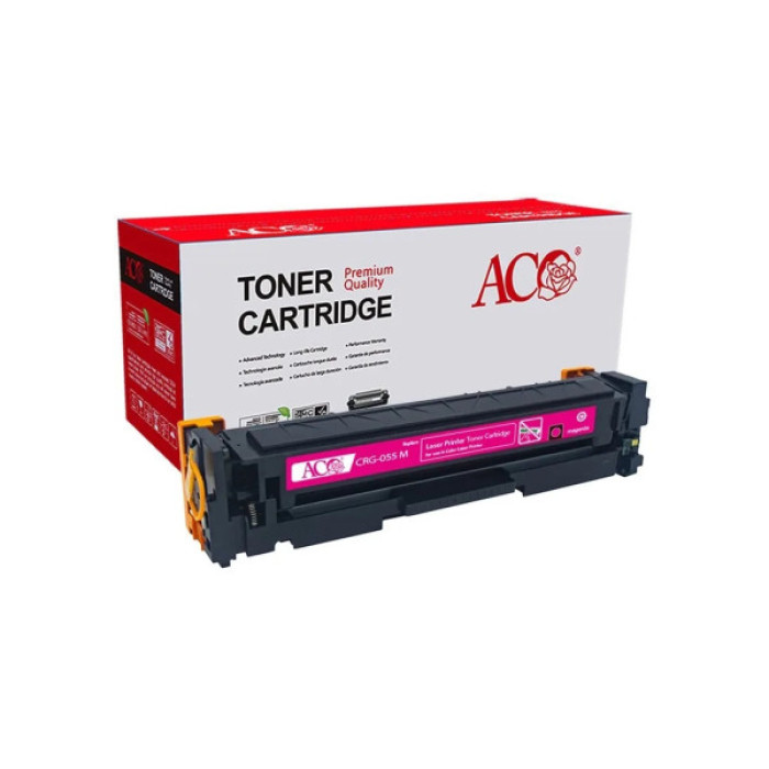 Картридж ACO Canon 055H Magenta, without chip (ACO-CRG-055HMNC)