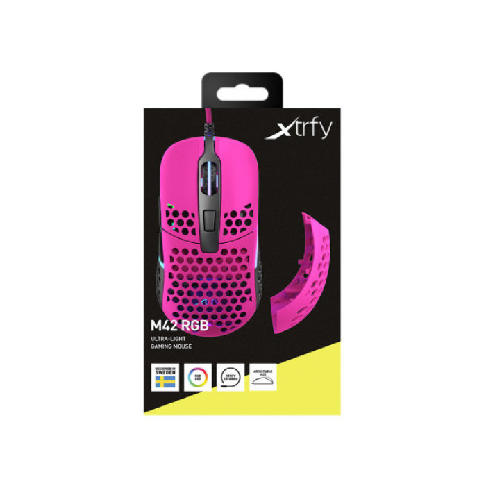Мишка Xtrfy M42 RGB Pink (XG-M42-RGB-PINK)