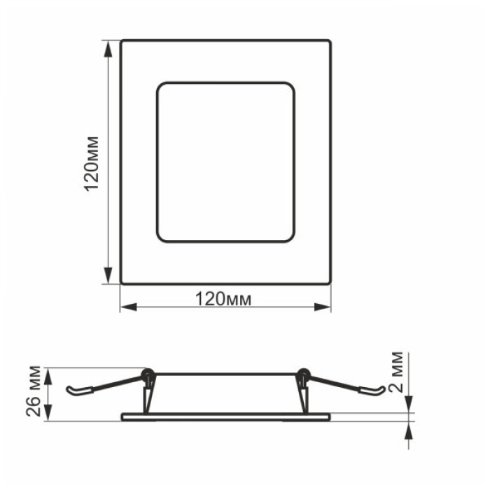 Світильник Videx LED 6W 5000K 220V (VL-DLBS-065)